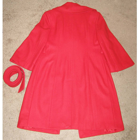 Victoria's secret label VIA red wool blend coat 8 - Picture 8 of 8